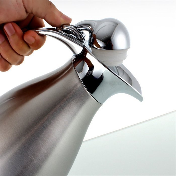 Buy Allamazing Stainless Steel Vacuum Insulated Thermal Carafe Double Wall Coffee Pot Water Pitcher 2L Capacity... N7