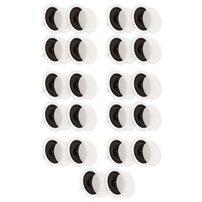 Theater Solutions 8 Inch In Ceiling Speakers Home Theater 4400 Watts 11 Pair Pack 11CS8C