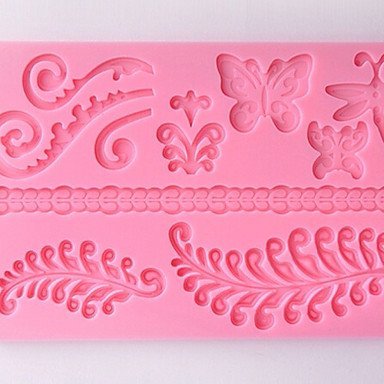 Sher DIY Silicone Flower Cake Mold Chocolate Mold Random Color N5