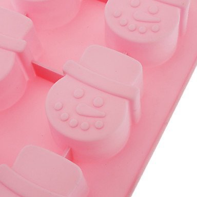 Y&XL&H Snowman Shaped Silicone Cake Biscuit Mould N3