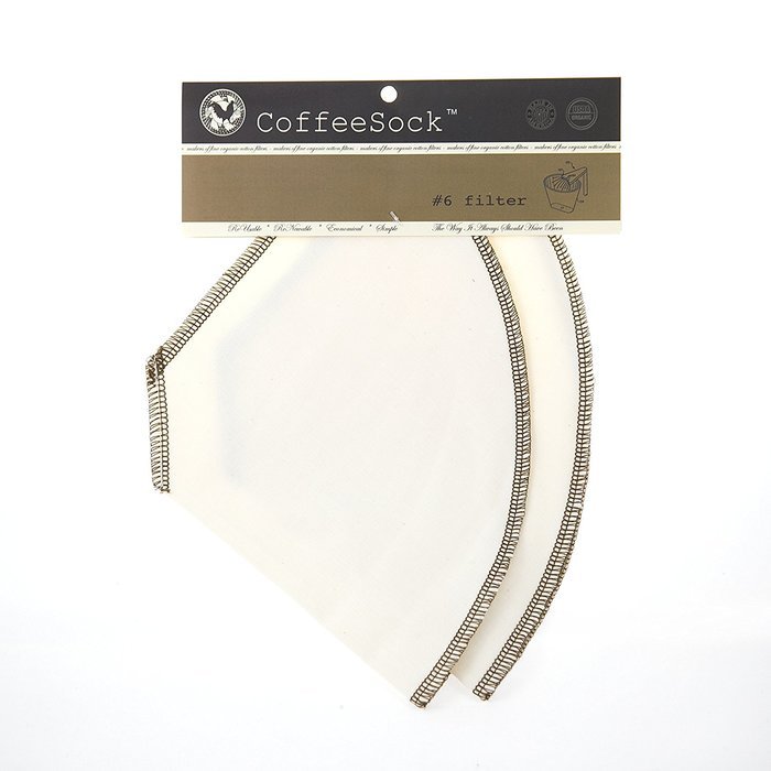 CoffeeSock #6 Cone Filter 2 pack - Organic Cotton N4