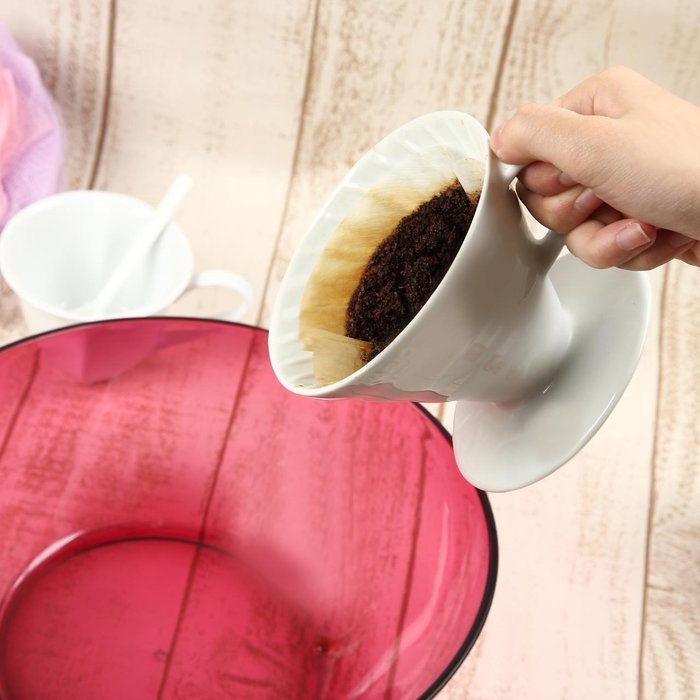 【3packs Set】cotton Coffee Paper Filter, White, Favorite Coffee Stf-01e [Total 180 Seets] Made in Japan [Import... N2