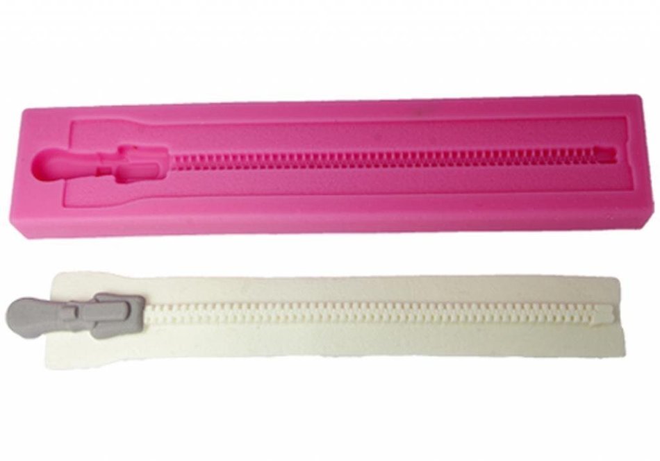 FOUR-C Fondant Molds Zipper Cupcake Top Decoration Color Pink