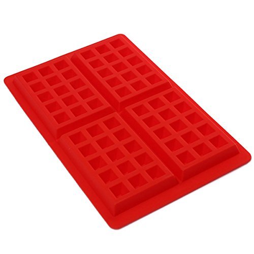 4-Cavity Mini Waffles Cake Chocolate Pan Silicone DIY Tray Mold Mould N8