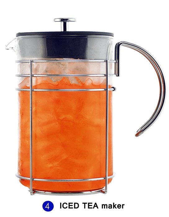 GROSCHE Madrid French Press Coffee Maker, Tea Press & Coffee Press 8 cup 34 oz 1L with German Glass N19