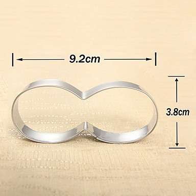 Y&XL&H 3 Pieces Bikini Swimsuit Shape Cookie Cutters Set Fruit Cut Molds Stainless Steel N5