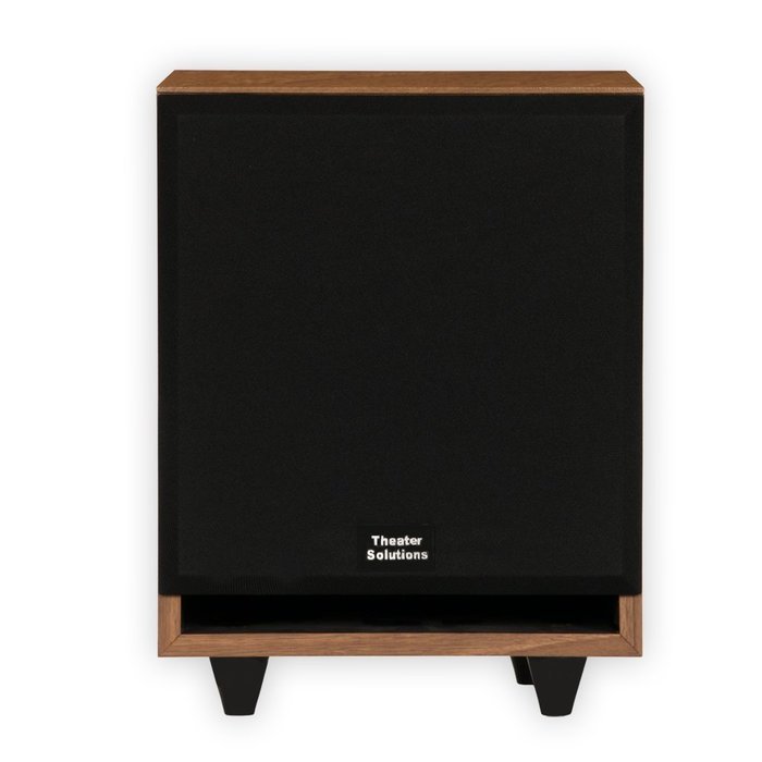 Theater Solutions SUB8FM Front Firing Powered Subwoofer (Mahogany) N4