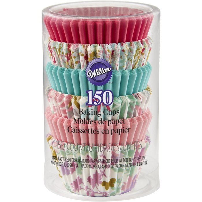 Wilton 415-8775 150 Count Floral Collection Mini Cupcake Liners N2