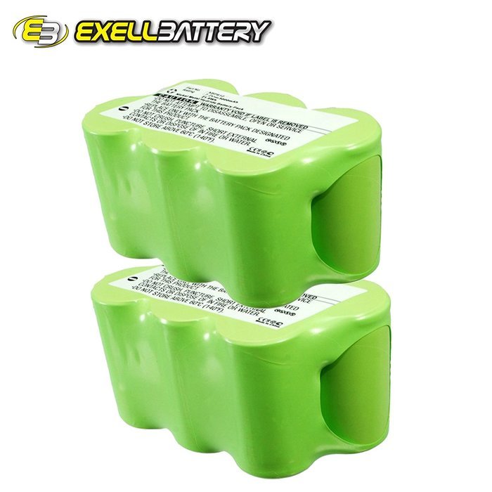 NEW 2x Exell EBVB-114 Ni-MH 7.2V Battery Fits EURO PRO SHARK Vacuums USA SHIP