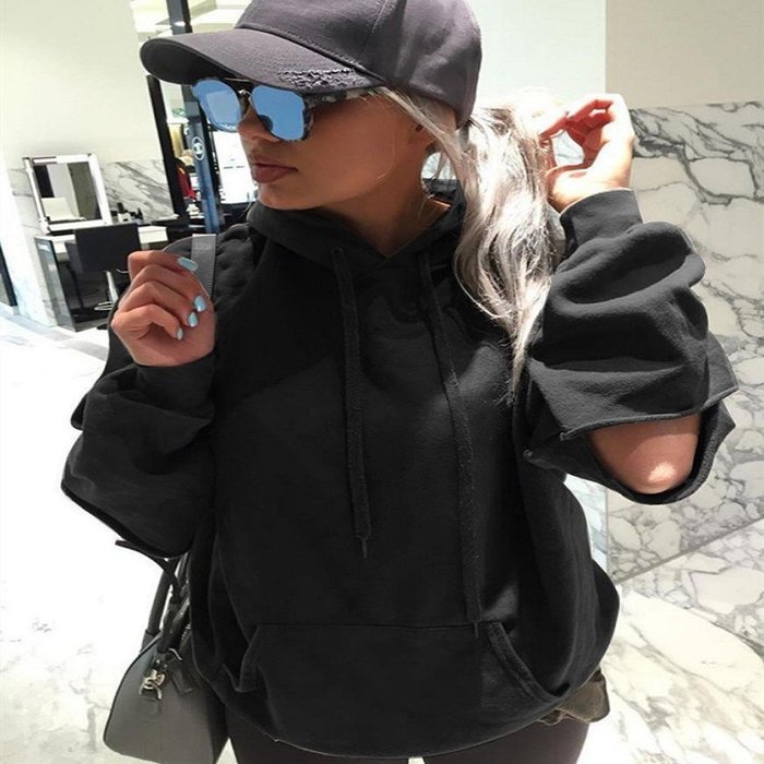 Hoodie Sweatshirt,Morecome Womens Loose Casual Long Sleeve Hoodie Jumper Pullover Coat (S, Blue) N4
