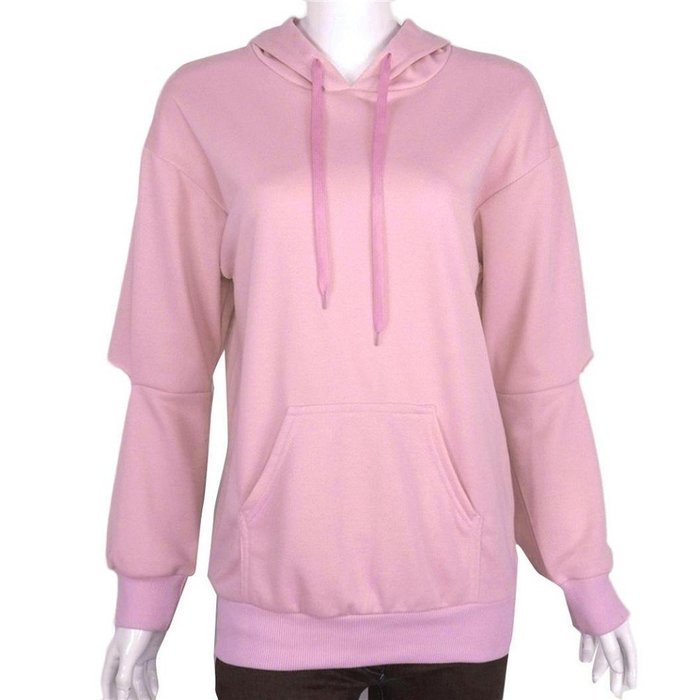 Hoodie Sweatshirt,Morecome Womens Loose Casual Long Sleeve Hoodie Jumper Pullover Coat (S, Blue) N6