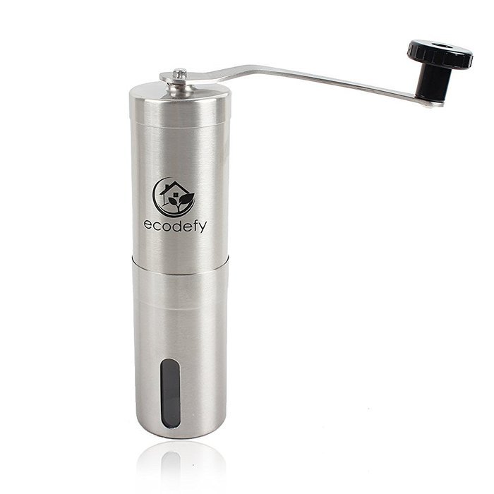 Premium Stainless Steel Manual Coffee Grinder Mill by EcoDefy - French Press, Keurig, and Aeropress Compatible... N4