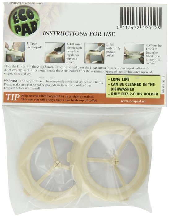 Ecopad, the Refillable Coffee Filter for the Classic Senseo (pack of 2) N2