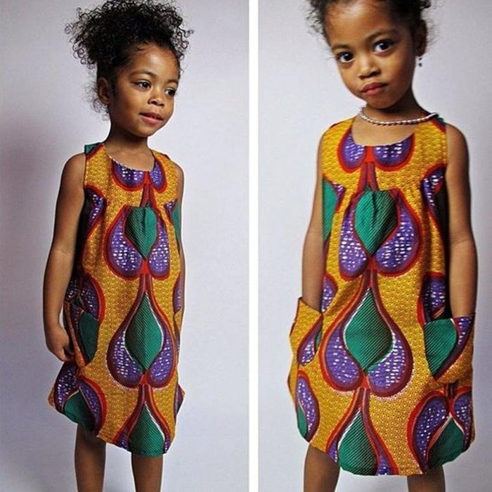 Romper Jumpsuit Dress ,BeautyVan Girls Kids Short Sleeve Clothes Africa Print Tops T-Shirt Dress (110, A) N16