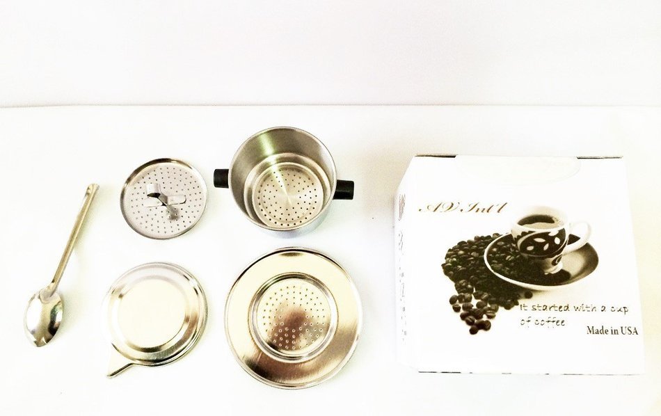 Vietnamese Style Coffee Infuser Phin Filter(Caphe Su Da)-Small Size-Hand Press