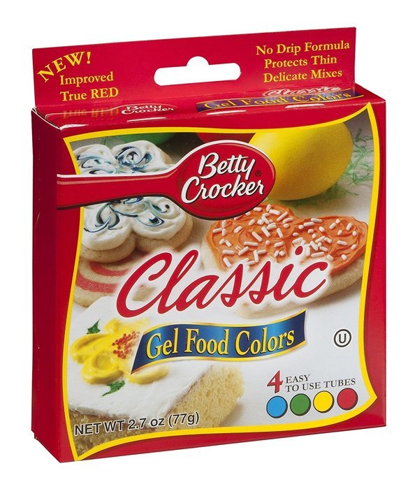 Betty Crocker Classic Gel Food Colors - 4 CT (Pack of 2) N3