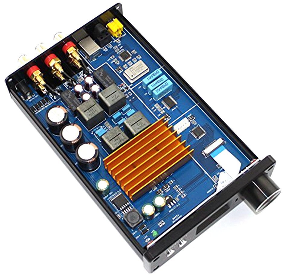2x25W+50W Hifi 2.1 Channel Class D Pure Digital Power Amplifier + Remote Control + USB Fiber Coaxial Input N4