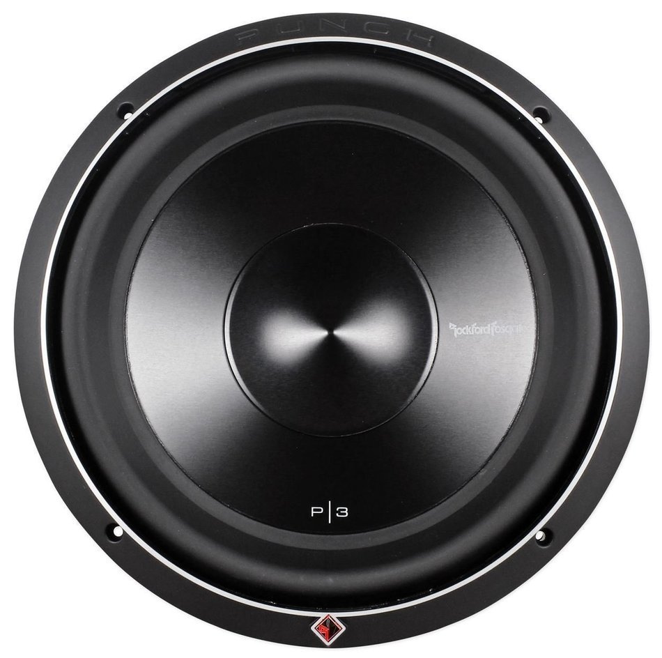 Rockford Fosgate P3D2-12 12" 1200w Car Sub+Vented Sub Box Enclosure & Install Kit N2