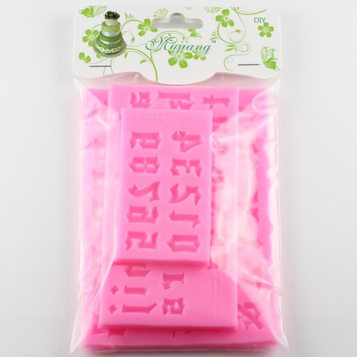 Mujiang Fondant Letter Mold Candy Making Tools Silicone Alphabet Molds Cake Decorating N17