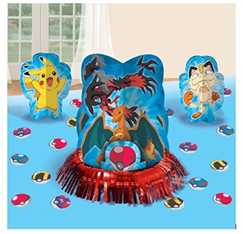 23pc Pikachu & Friends Pokemon Birthday Party Table Centerpiece Decoration Kit