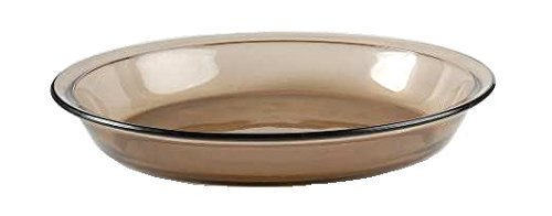 Corning Ware / Pyrex Fireside Amber Pie Serving Plate ( 9" Dia ) ( 209 )