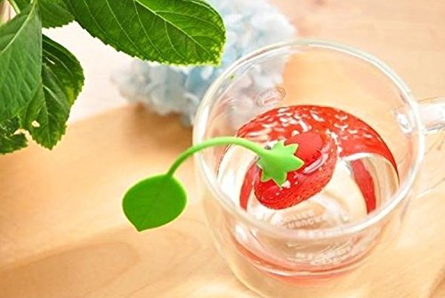 Viskey Creative Strawberry-shape Tea Ball Infuser, Pack of 2 N6