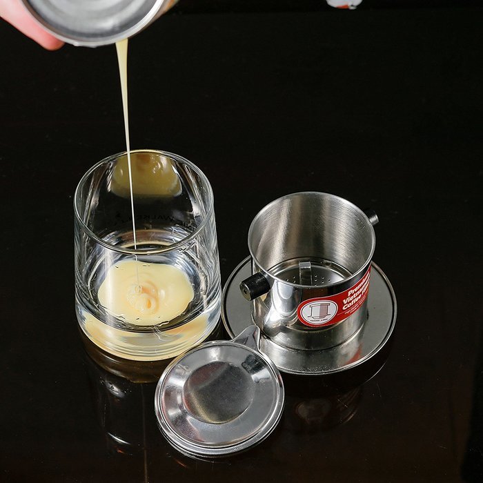 Vietnamese Coffee Filter Phin 11 Ounce (Large), Gravity Insert, One Cup N28