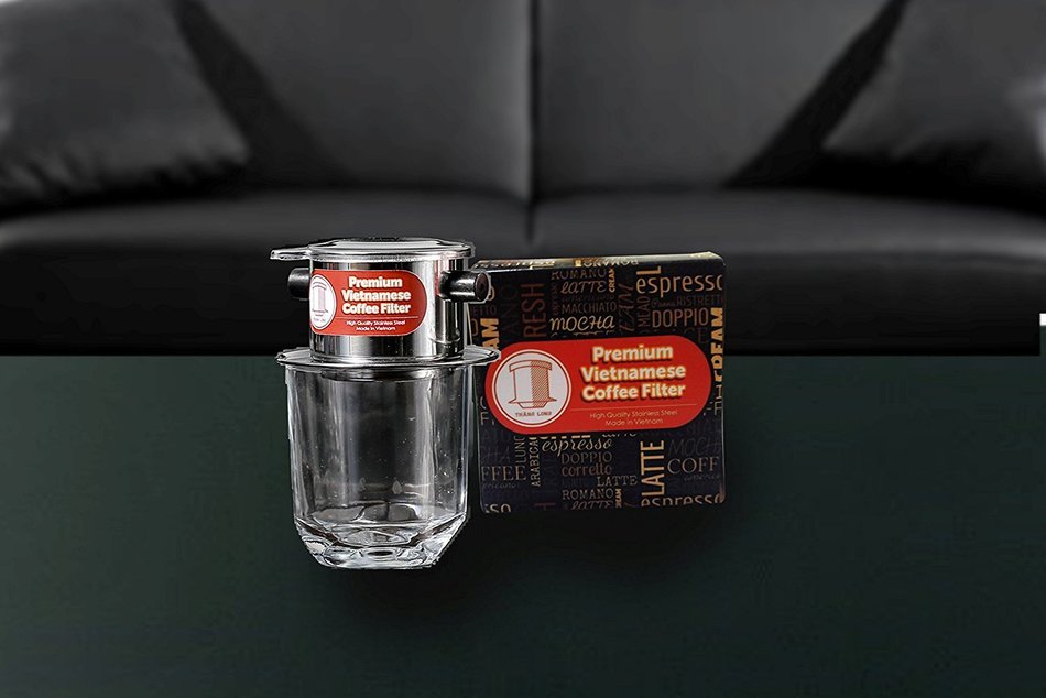 Vietnamese Coffee Filter Phin 11 Ounce (Large), Gravity Insert, One Cup N30