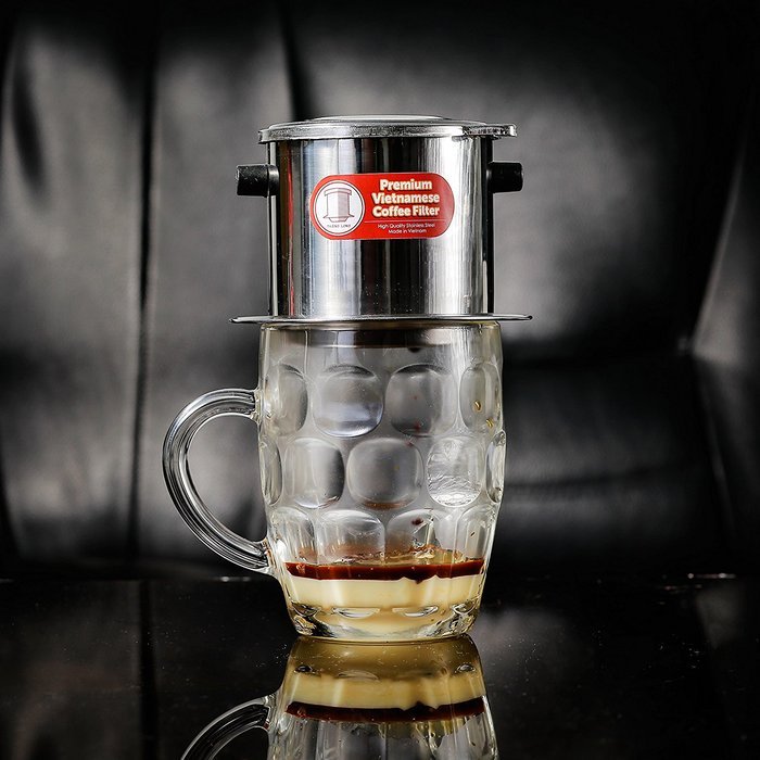 Vietnamese Coffee Filter Phin 11 Ounce (Large), Gravity Insert, One Cup N31