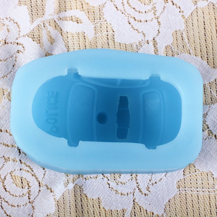 Police Car Shape Silicone Mold Cake Decorating Tools Chocolate Candy Baking Mould Soap Making Nicole R1005 N7