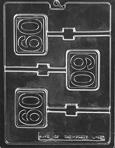 # 60 Sixty Lollipop Sucker Chocolate Mold Ships Same Day m230