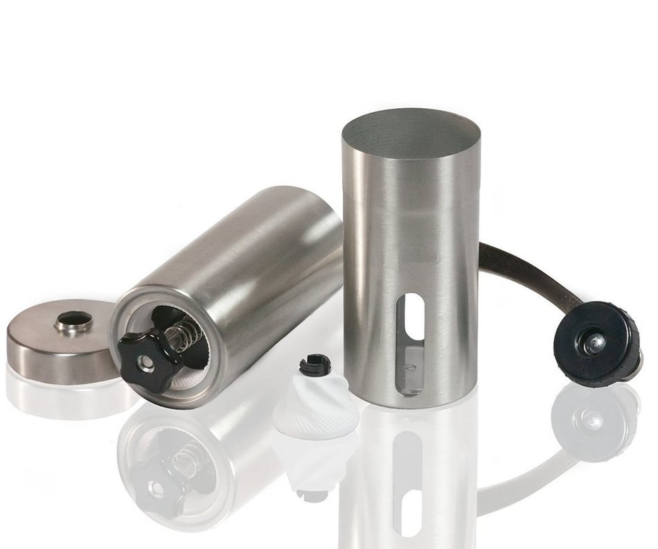 Bedrocker&reg; High Quality Manual Coffee Grinder , Portable Hand Coffee Mill - Adjustable, Portable, Stainless Steel. N6