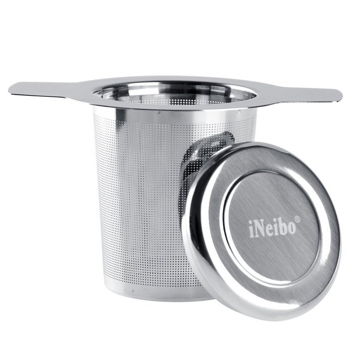 iNeibo Tea Infuser - Perfect for Single Cup of Extra Fine Loose Leaf Tea - Brew-in-Mug Strainer Steeper instead... N8