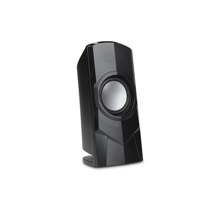 Cyber Acoustics Surround 2-Piece Powered Speaker System Bookshelf Home Speaker, Set of 2, Black (CA-21) N3