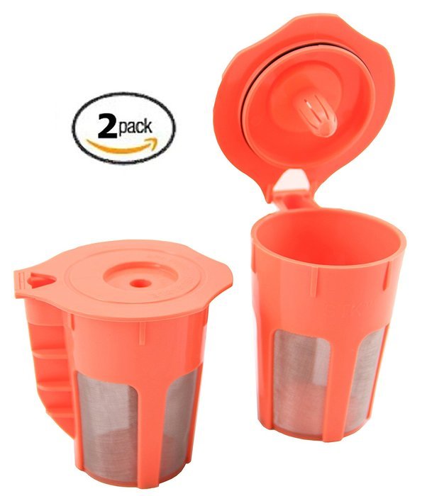 STK Carafes 2 Count Refillable Filters for Keurig 2.0 K350 K550 K250 K450 K300 K500 K400 K460 K560 Brewers By... N5