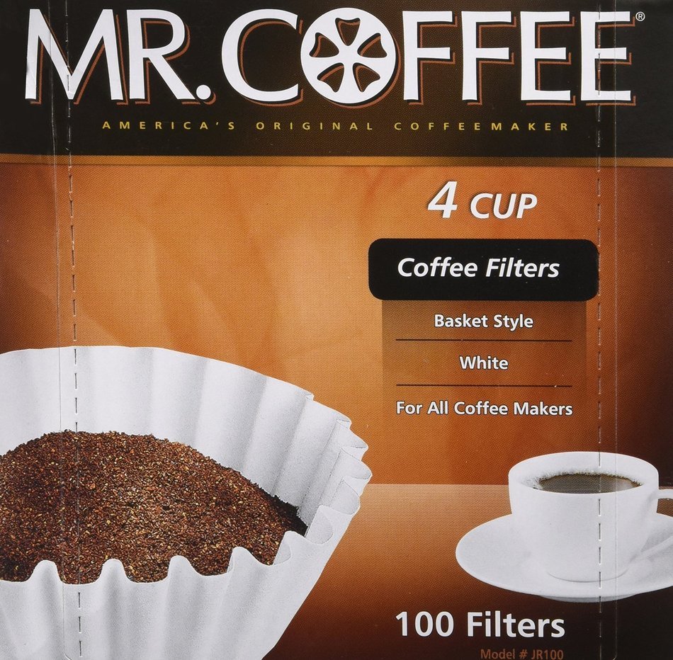Rockline Industries Inc JR100 "4 Cup" 100-Count Coffee Filter For Mr. Coffee JR-4 N2