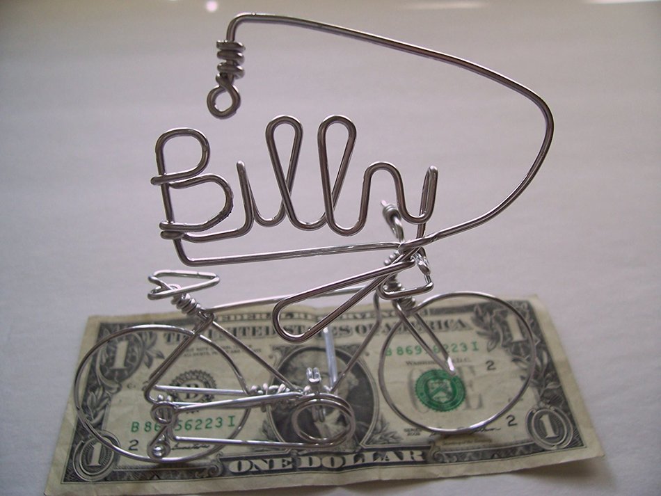 Handmade Personalized Gifts For Cyclists ~Add Your Own Name on Bicycle as Personal Creations Ornaments ~Custom... N15