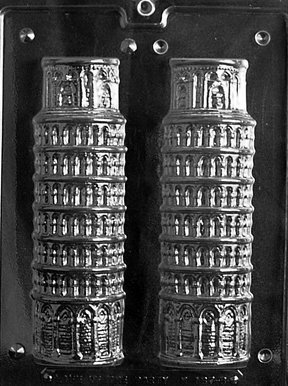 3D LEANING TOWER OF PISA Miscellaneous Candy Mold Chocolate- part B