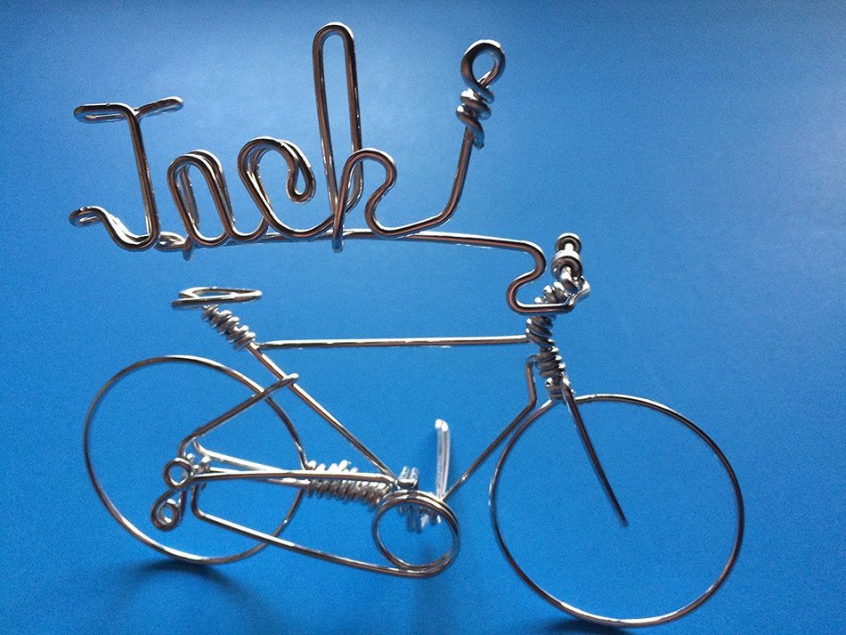 Handmade Personalized Gifts For Cyclists ~Add Your Own Name on Bicycle as Personal Creations Ornaments ~Custom... N21