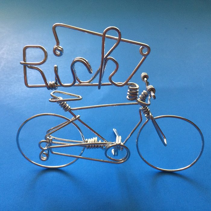 Handmade Personalized Gifts For Cyclists ~Add Your Own Name on Bicycle as Personal Creations Ornaments ~Custom... N22