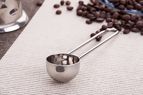 Iable 1PCS X Coffee Tea Spice Measure Scoop Stirring Spoon Stainless Steel Long Handle 10g N3
