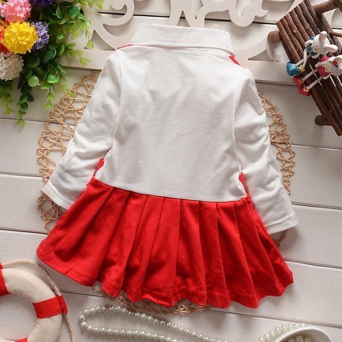 Fake Two Piece Long-Sleeved Strap Dress ,BeautyVan Baby Girl Outfit Lace Dress Layered Fake Two Piece Long-Sleeved... N3