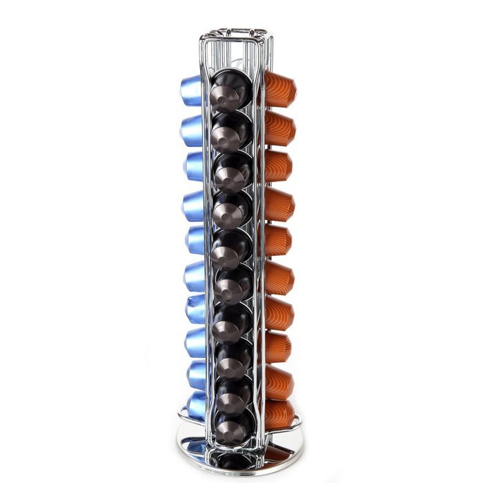 Lily's Home Nespresso Coffee Capsules Holder Carousel. Holds 40 Nespresso Pods (Coffee pods are not included)....