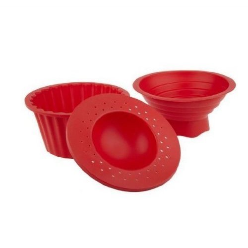 Generic Silicone Jumbo Giant Big Top Birthday Cupcake Cup Cake Mould Bake Baking Maker 3pcs N3