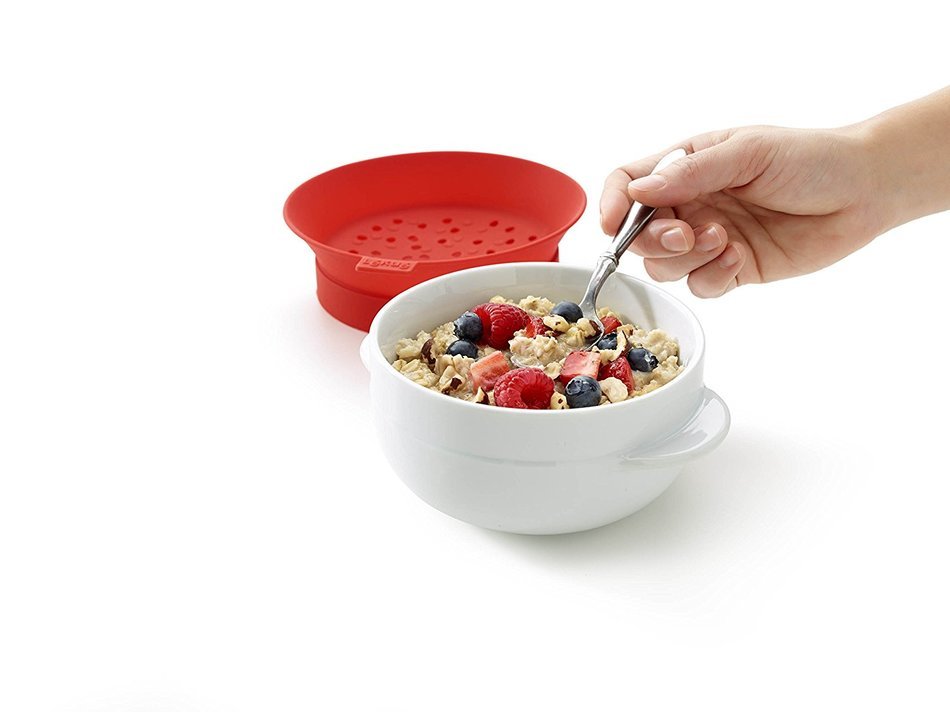 Lekue Individual Oatmeal Maker, Red N3