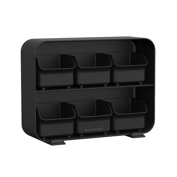 Mind Reader 'Clutch' 6 Drawer Tea Bag Holder, Black N13