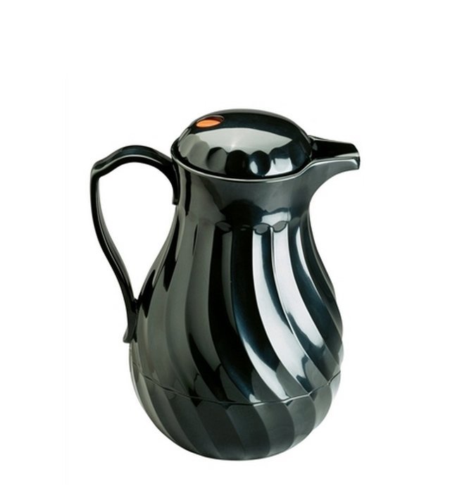 Vollrath (52144) Tilt & Pour SwirlServe 64 Oz. Black Beverage Server