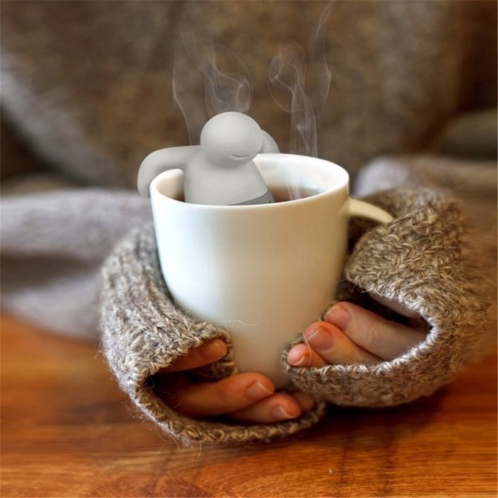 HUAL Tea Strainer Tools Silicone Strainer Loose Leaf Tea Infuser Diffuser Strainer (Sir-Strainer) N8