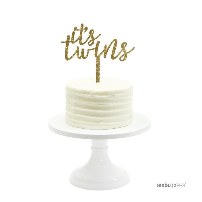 Andaz Press Baby Shower Acrylic Cake Toppers, Gold Glitter, Oh Baby, 1-Pack, Nautical Ocean Themed Party Decor... N82
