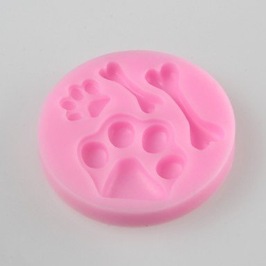 Sher Bone Feet Fondant Cake Chocolate Silicone Mold, Decoration Tools Bakeware N2